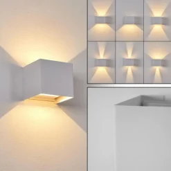 hofstein Applique murale d'extérieur Everton LED Blanc, 2 lumières