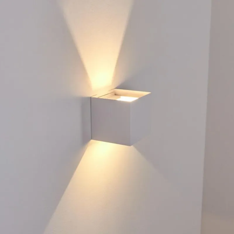 hofstein Applique murale d'extérieur Everton LED Blanc, 2 lumières