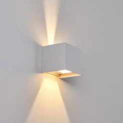 hofstein Applique murale d'extérieur Everton LED Blanc, 2 lumières