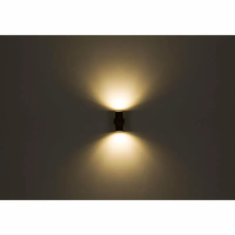 Lampes En Bois-Luminaires Globo Lighting Applique murale d'extérieur Globo JAICY Bois foncé, 2 lumières