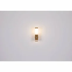 Lampes En Bois-Luminaires Globo Lighting Applique murale d'extérieur Globo JAICY Bois foncé, 1 lumière, Détecteur de mouvement
