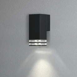 Luminaires Konstsmide Applique murale d'extérieur Konstsmide Antares Noir, 1 lumière