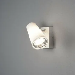 Luminaires Konstsmide Applique murale d'extérieur Konstsmide Fano Gris, 1 lumière, Détecteur de mouvement