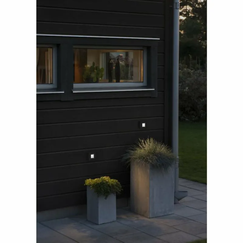 Luminaires Konstsmide Applique murale d'extérieur Konstsmide Chieri LED Noir, 8 lumières