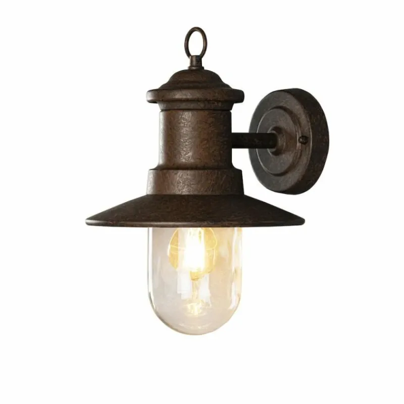 Lampes Vintages & Rétros-Luminaires Konstsmide Applique murale d'extérieur Konstsmide Napoli Rouille, 1 lumière