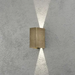 Luminaires Konstsmide Applique murale d'extérieur Konstsmide Cremona LED Laiton, 2 lumières