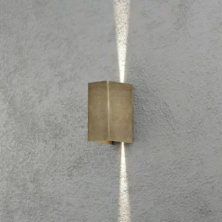 Luminaires Konstsmide Applique murale d'extérieur Konstsmide Cremona LED Laiton, 2 lumières