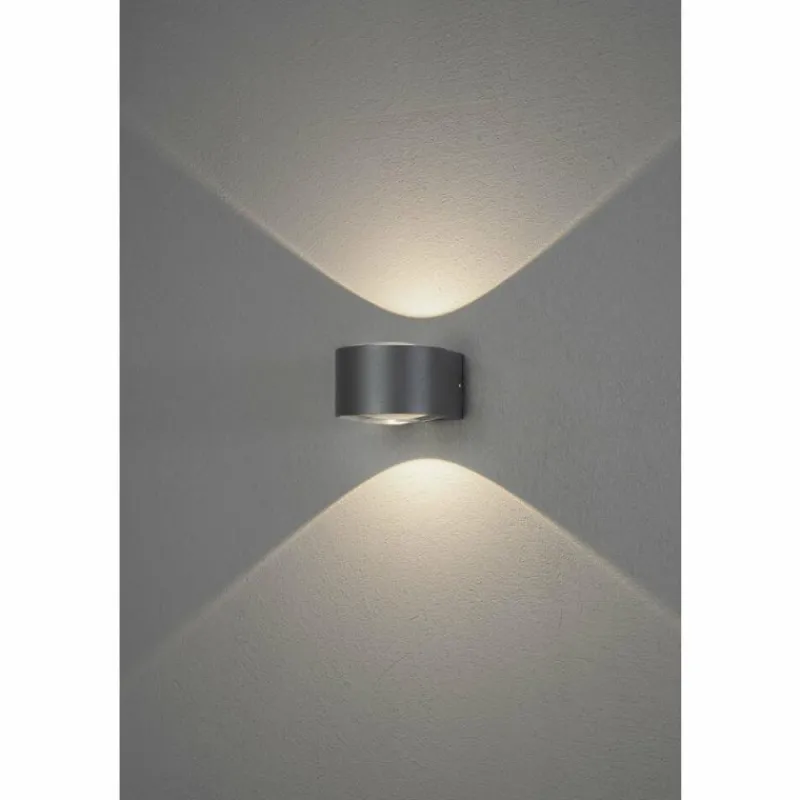 Luminaires Konstsmide Applique murale d'extérieur Konstsmide Gela LED Anthracite, 2 lumières