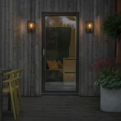 Luminaires Konstsmide Applique murale d'extérieur Konstsmide Carpi Noir, 1 lumière