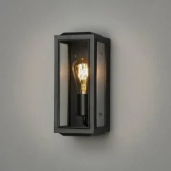 Luminaires Konstsmide Applique murale d'extérieur Konstsmide Carpi Noir, 1 lumière