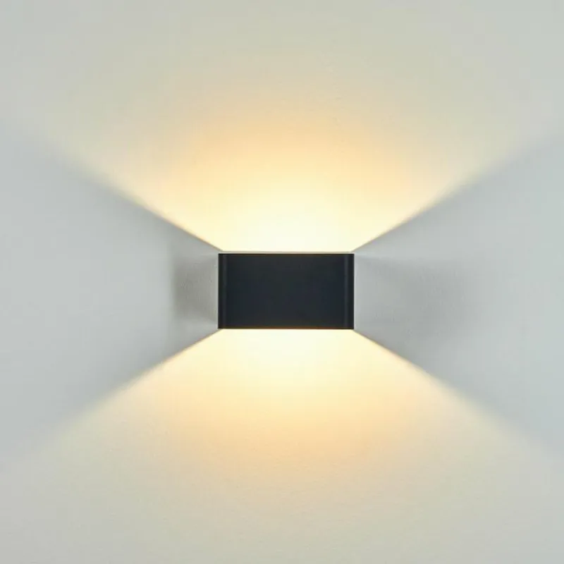 hofstein Applique murale d'extérieur Tématou LED Noir, 1 lumière