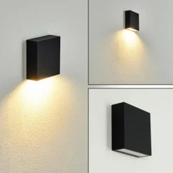 hofstein Applique murale d'extérieur Spidern LED Noir, Blanc, 1 lumière