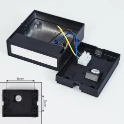 hofstein Applique murale d'extérieur Spidern LED Noir, Blanc, 1 lumière