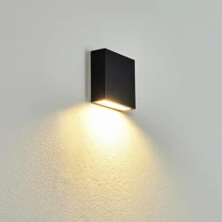 hofstein Applique murale d'extérieur Spidern LED Noir, Blanc, 1 lumière