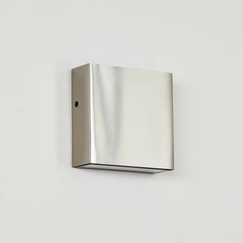 hofstein Applique murale d'extérieur Spidern LED Nickel mat, Blanc, 1 lumière