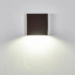 hofstein Applique murale d'extérieur Spidern LED Nickel mat, Blanc, 1 lumière