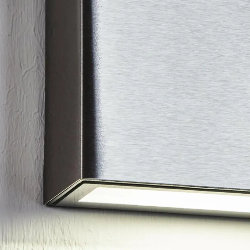 hofstein Applique murale d'extérieur Spidern LED Nickel mat, Blanc, 1 lumière