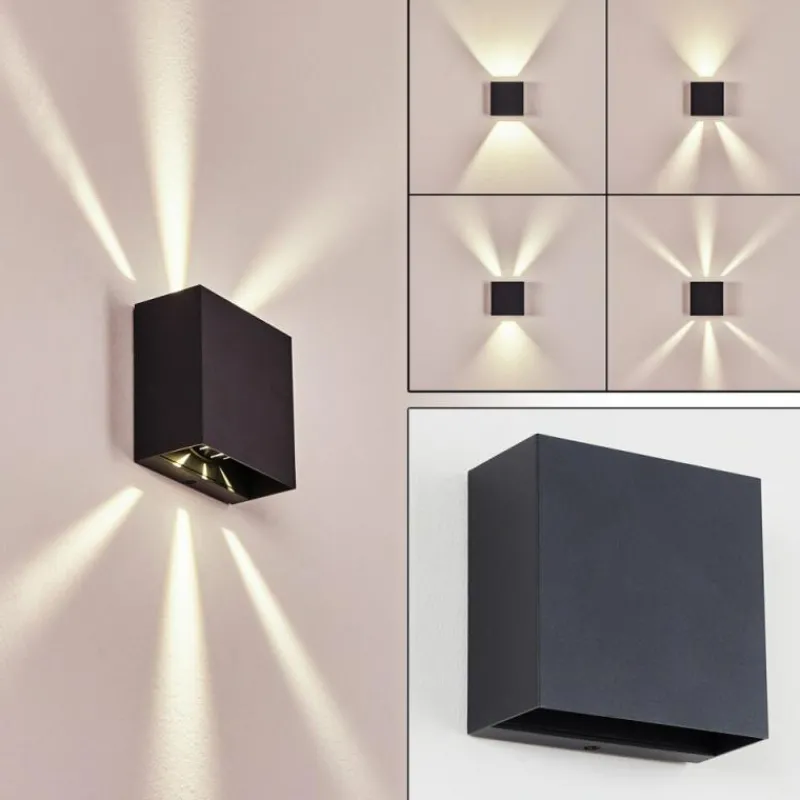 hofstein Applique murale d'extérieur Spidern LED Anthracite, 1 lumière