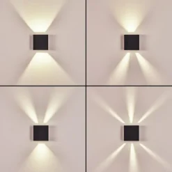 hofstein Applique murale d'extérieur Spidern LED Anthracite, 1 lumière