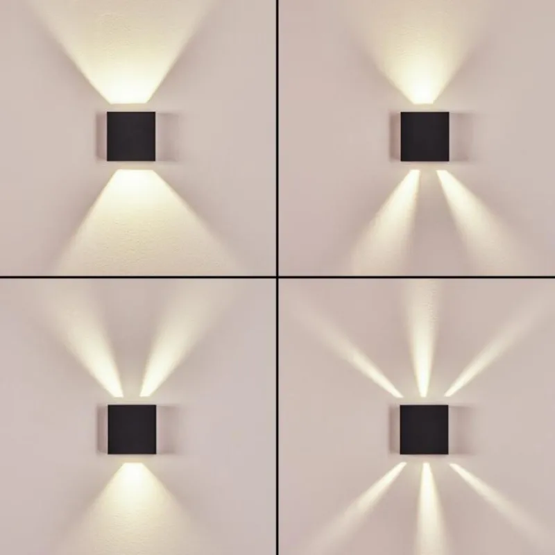 hofstein Applique murale d'extérieur Spidern LED Anthracite, 1 lumière