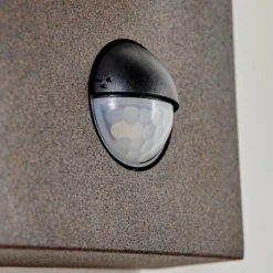 Lampes Vintages & Rétros-hofstein Applique murale d'extérieur Fulham Brun, Rouille, 1 lumière, Détecteur de mouvement