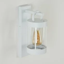 Luminaires Rustiques-hofstein Applique murale d'extérieur Fulham Blanc, 1 lumière