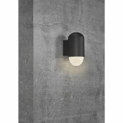 Luminaires Nordlux Applique murale d'extérieur Nordlux HEKA Noir, 1 lumière