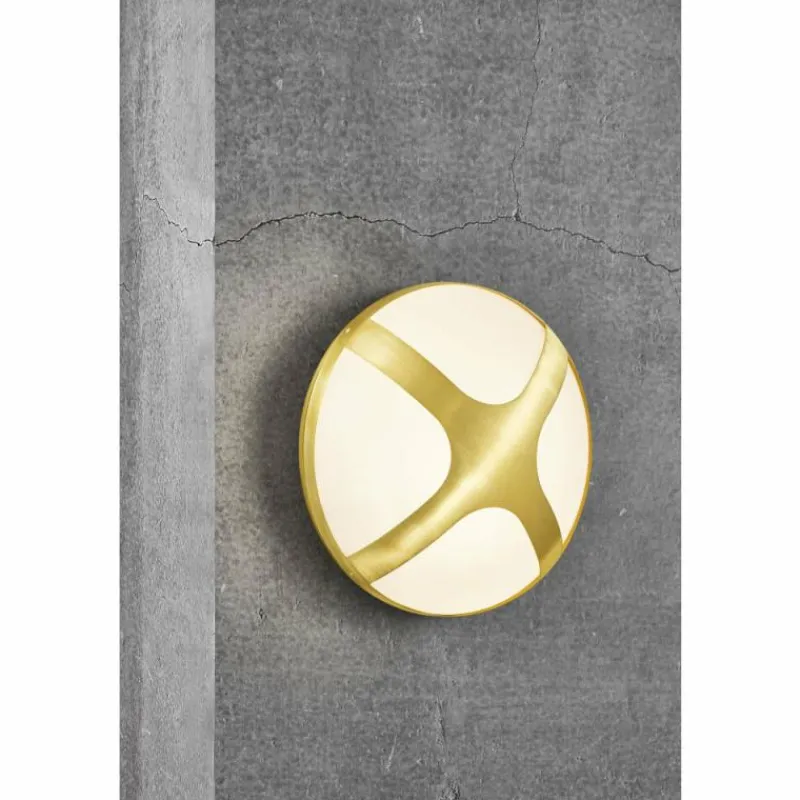 Luminaires Nordlux Applique murale d'extérieur Nordlux CROSS Laiton, 1 lumière