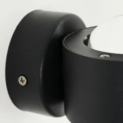 hofstein Applique murale d'extérieur Andersro LED Noir, 2 lumières