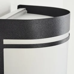 hofstein Applique murale d'extérieur Visnum Noir, Blanc, 1 lumière, Détecteur de mouvement