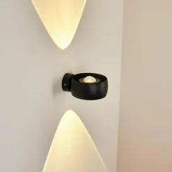 hofstein Applique murale d'extérieur Andersro LED Noir, 2 lumières