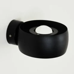 hofstein Applique murale d'extérieur Andersro LED Noir, 2 lumières