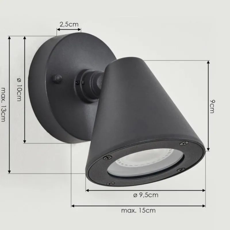 hofstein Applique murale d'extérieur Fornaboda Anthracite, 1 lumière