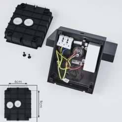 hofstein Applique murale d'extérieur Lyckan LED Noir, 1 lumière