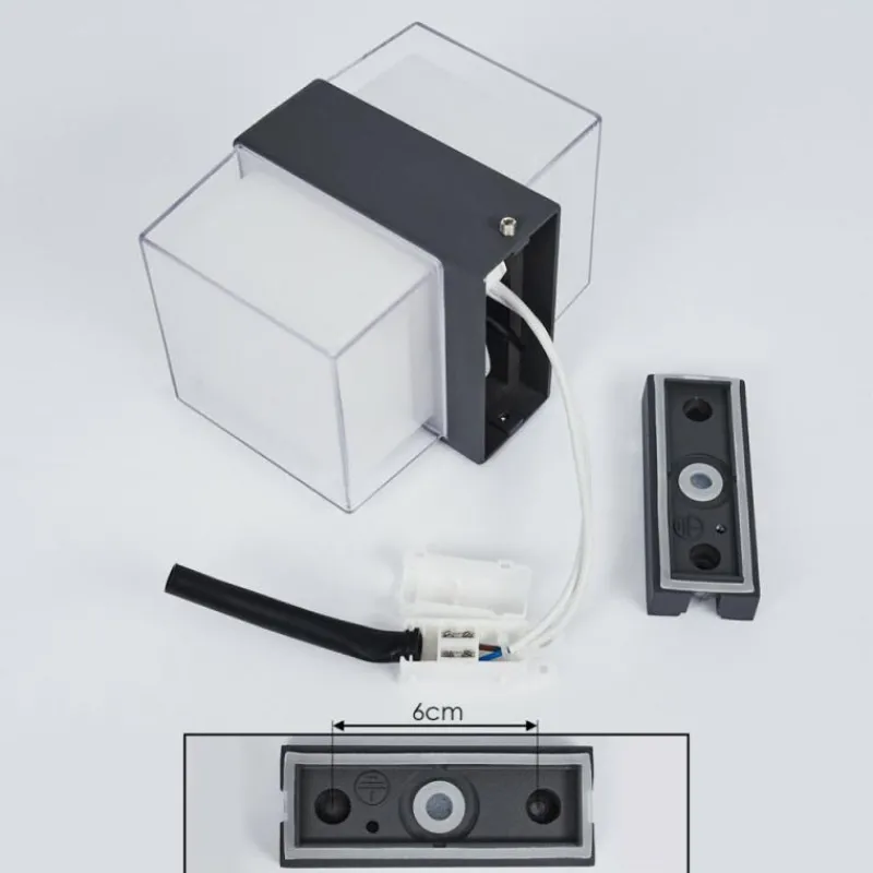 hofstein Applique murale d'extérieur Cesta LED Noir, 2 lumières