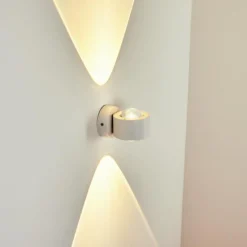 hofstein Applique murale d'extérieur Andersro LED Blanc, 2 lumières