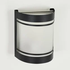 hofstein Applique murale d'extérieur Visnum Noir, Blanc, 1 lumière