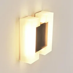 hofstein Applique murale d'extérieur Zoppola LED Anthracite, Blanc, 2 lumières