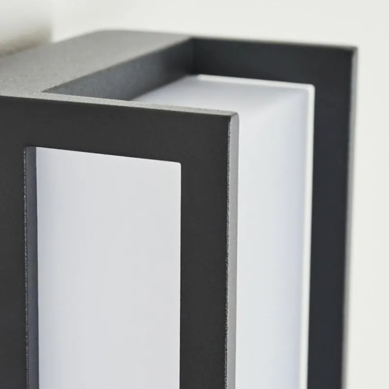 hofstein Applique murale d'extérieur Skove LED Anthracite, 1 lumière, Changeur de couleurs