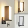 hofstein Applique murale d'extérieur Swanek LED Anthracite, 1 lumière, Détecteur de mouvement