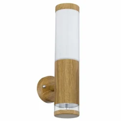 Lampes En Bois-Luminaires Globo Lighting Applique murale d'extérieur Globo JAICY Couleur bois, 1 lumière