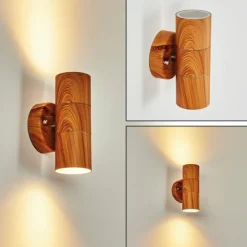 hofstein Applique murale d'extérieur Tenvik Brun, Couleur bois, 2 lumières