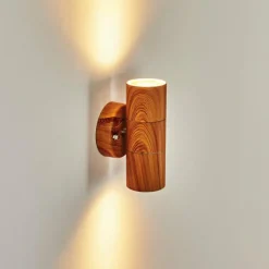 hofstein Applique murale d'extérieur Tenvik Brun, Couleur bois, 2 lumières