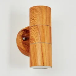 hofstein Applique murale d'extérieur Tenvik Brun, Couleur bois, 2 lumières