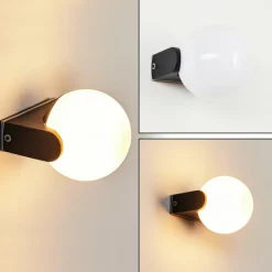 hofstein Applique murale d'extérieur Kalfhaga Noir, 1 lumière