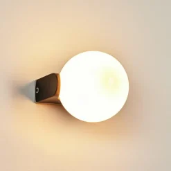 hofstein Applique murale d'extérieur Kalfhaga Noir, 1 lumière