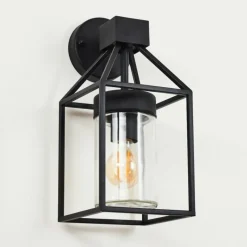 hofstein Applique murale d'extérieur Fiskenes Noir, 1 lumière