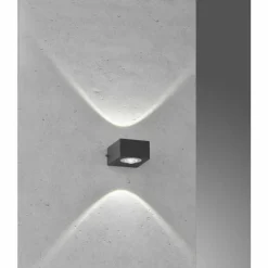 Luminaires Fischer & Honsel Applique murale d'extérieur Fischer-Honsel Helsinki LED Noir, 2 lumières