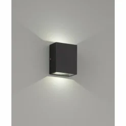 Luminaires Fischer & Honsel Applique murale d'extérieur Fischer-Honsel Denver LED Noir, 2 lumières