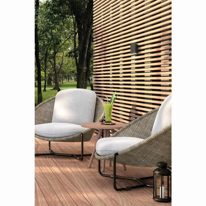 Luminaires Fischer & Honsel Applique murale d'extérieur Fischer-Honsel Oslo LED Noir, 2 lumières